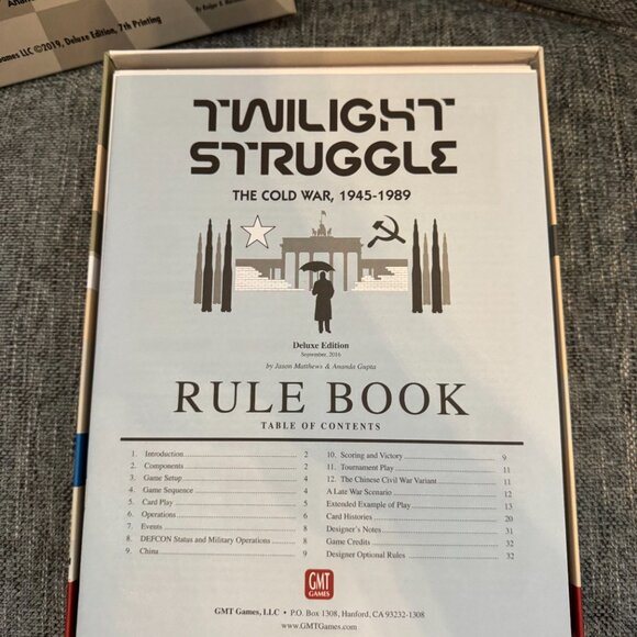 Twilight Struggle (open, unpunched) GMT Games GMT0510-19 - Picture 8 of 15